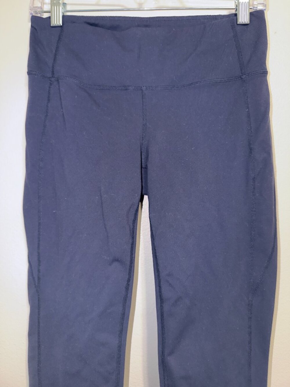 Athleta Navy Blue High Rise 7/8 Leggings Size Medium M Tight Yoga Athletic Gym - Picture 4 of 7